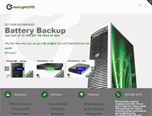 Tablet Screenshot of greenlightups.com